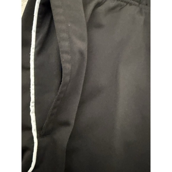 Track Jogging Suit 2XLT Black W White Stripes  Full Zip Jacket Ankle Zip Pants - Picture 13 of 16